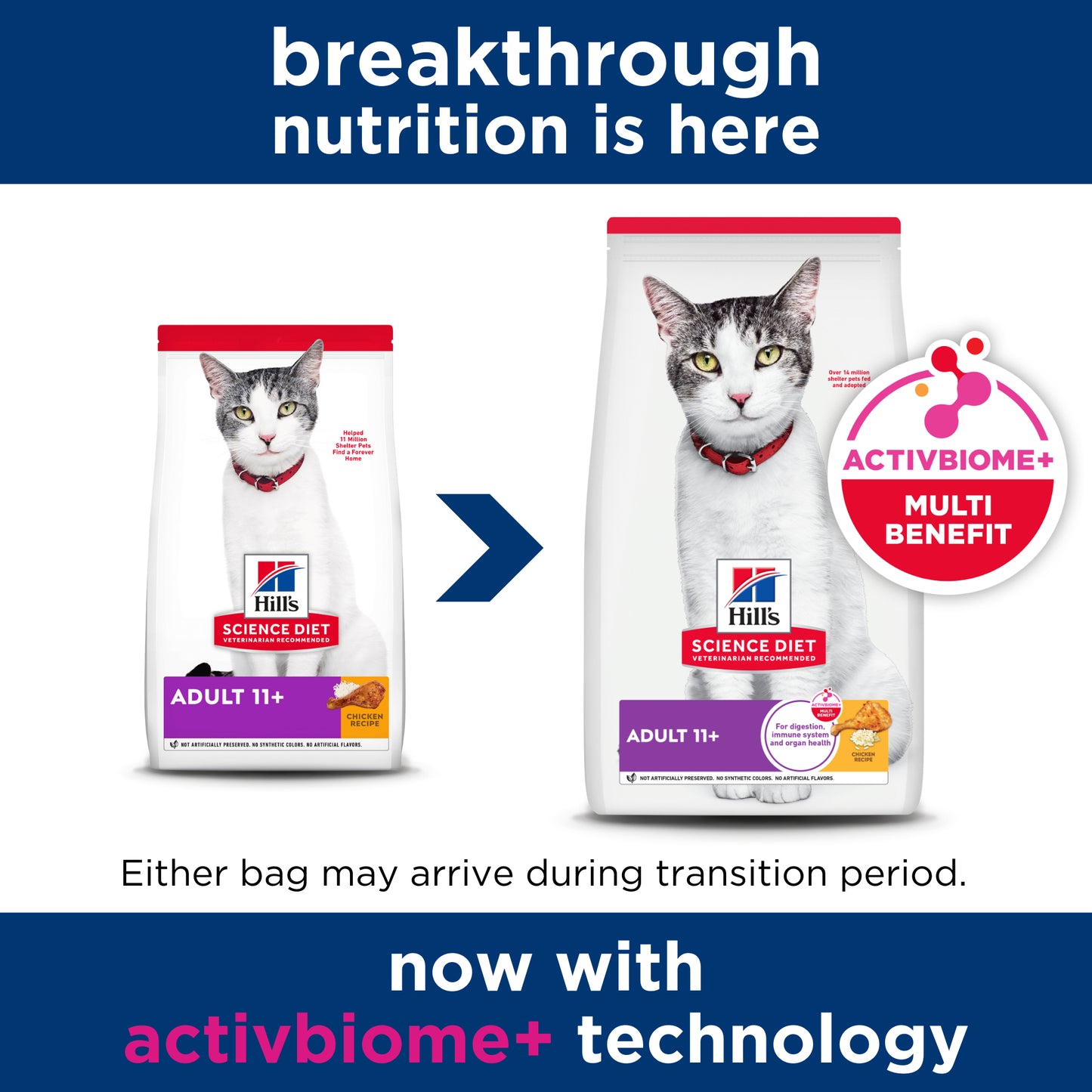 Science Diet Cat Adult 11+ 1.5kg