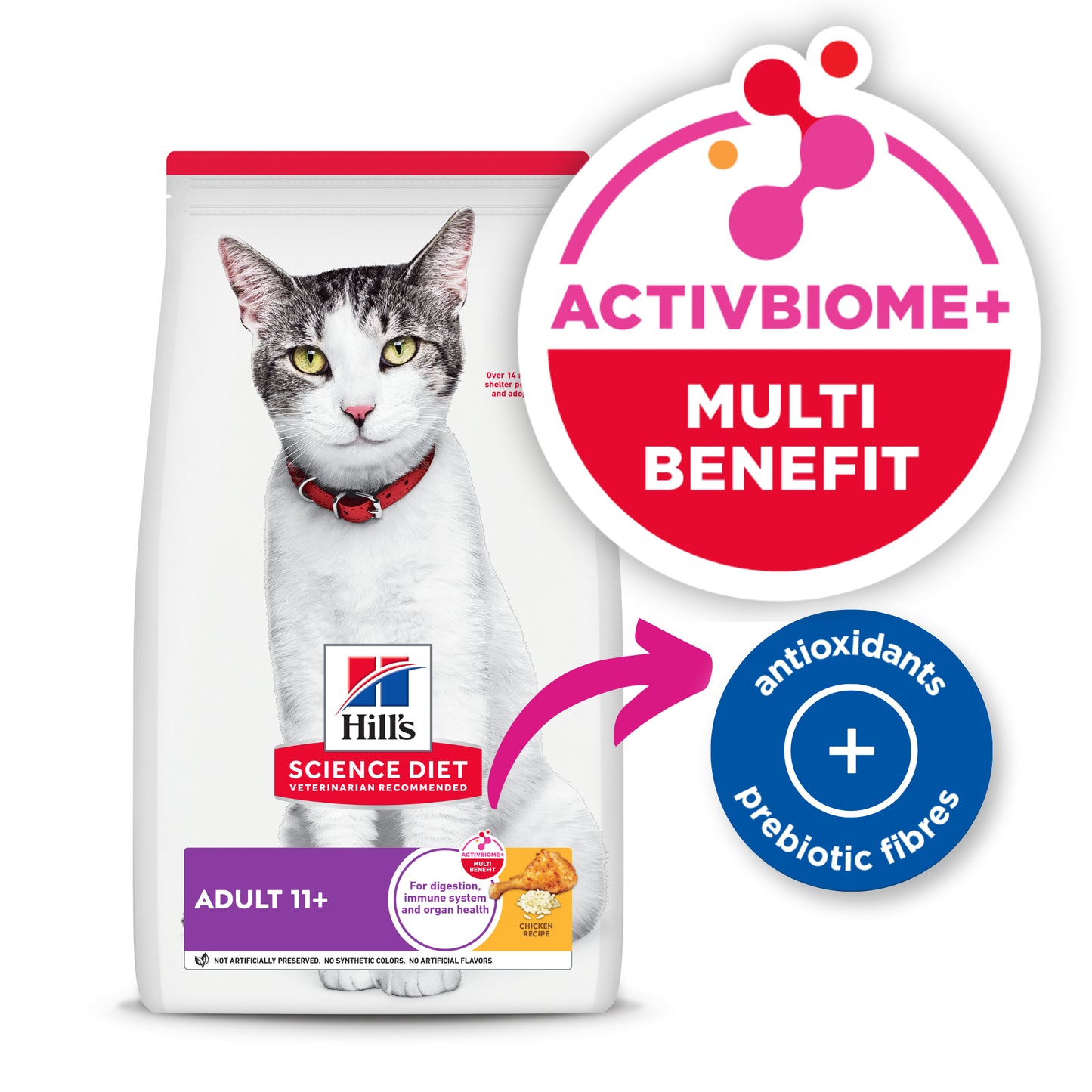 Science Diet Cat Adult 11+ 1.5kg