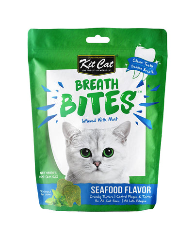 Kit Cat Breath Bites Seafood 60gm