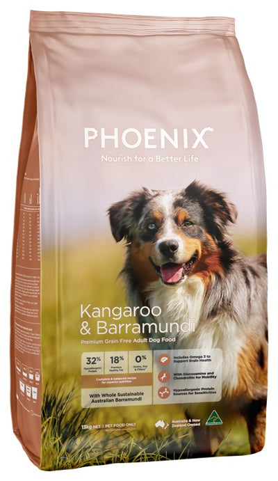 Phoenix  Kangaroo & Barramundi  Dog Food 13kg | NSW Australia