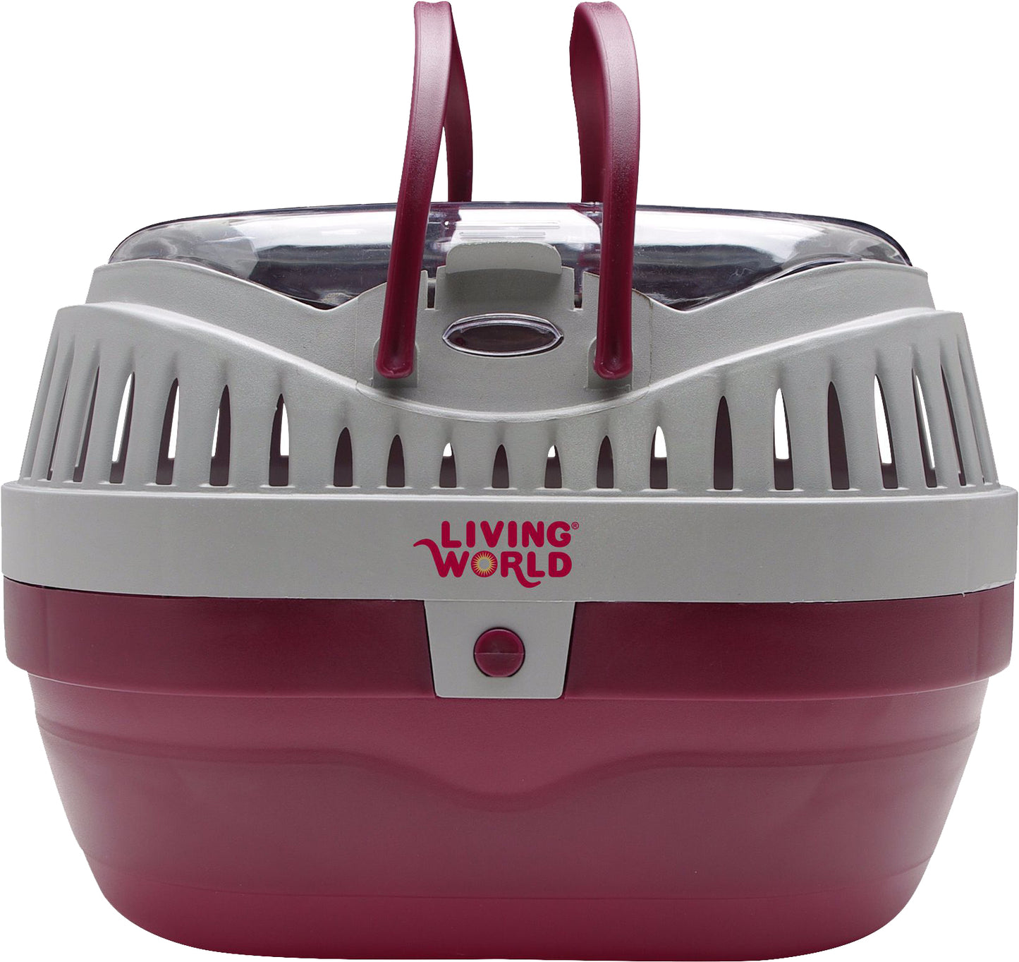Living World small animal carrier lrg Burgandy