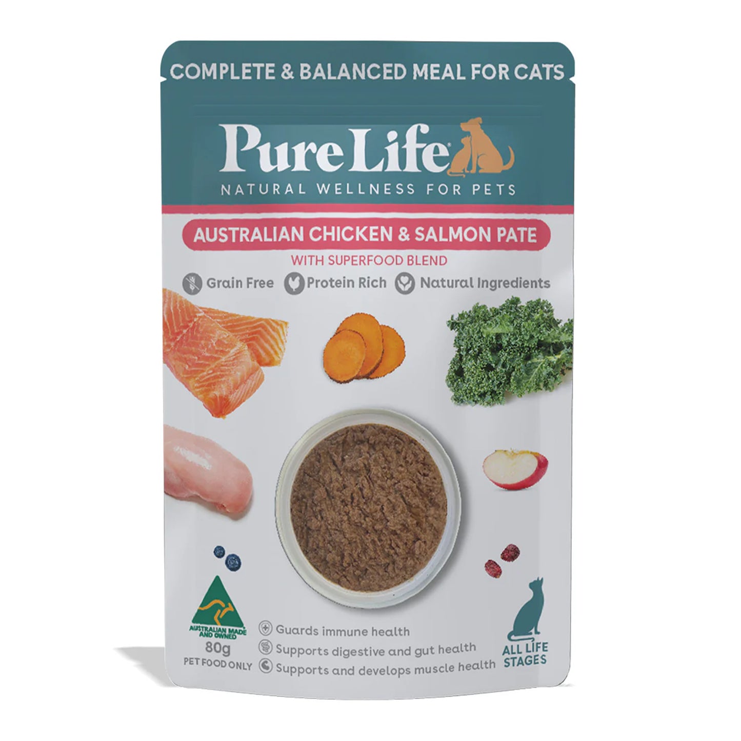 Pure Life Adult Cat Variety 12 Pack 80g