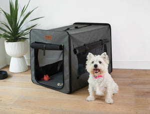 KazooPremium Pet Travel Crate 420 x 360 x 410mm for dogs of all sizes