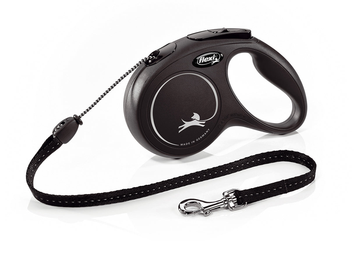 Flexi Classic CordBlack Med 5m