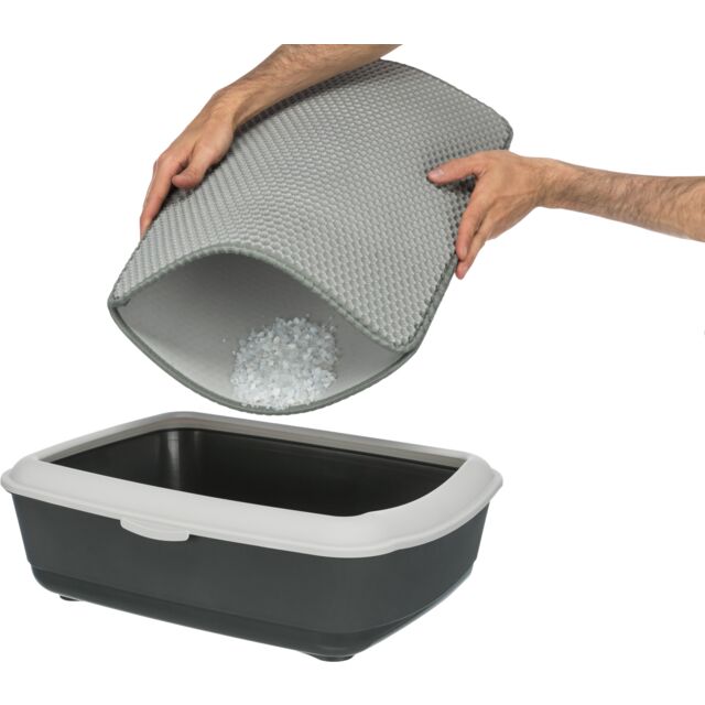 Trixie Cat Litter Tray Sieve-Mat Eva 35x45cm Black