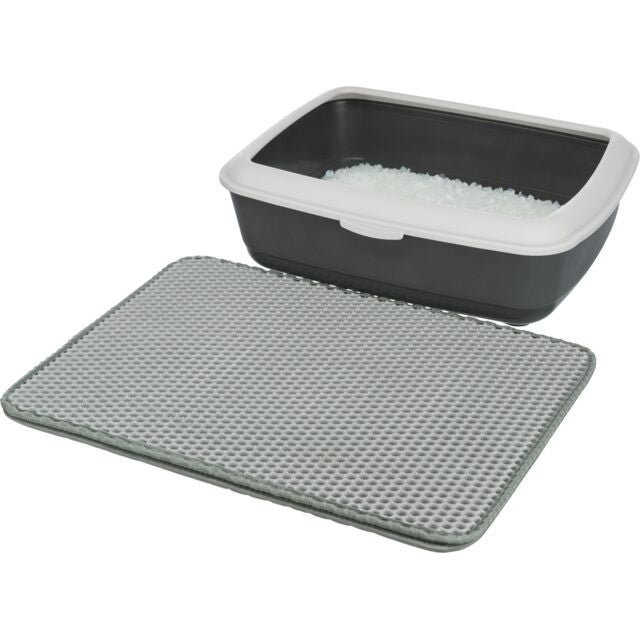 Trixie Cat Litter Tray Sieve-Mat Eva 35x45cm Black