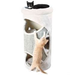 Trixie Garcia Cat Tower 85Cm Light Grey/Mottled Grey