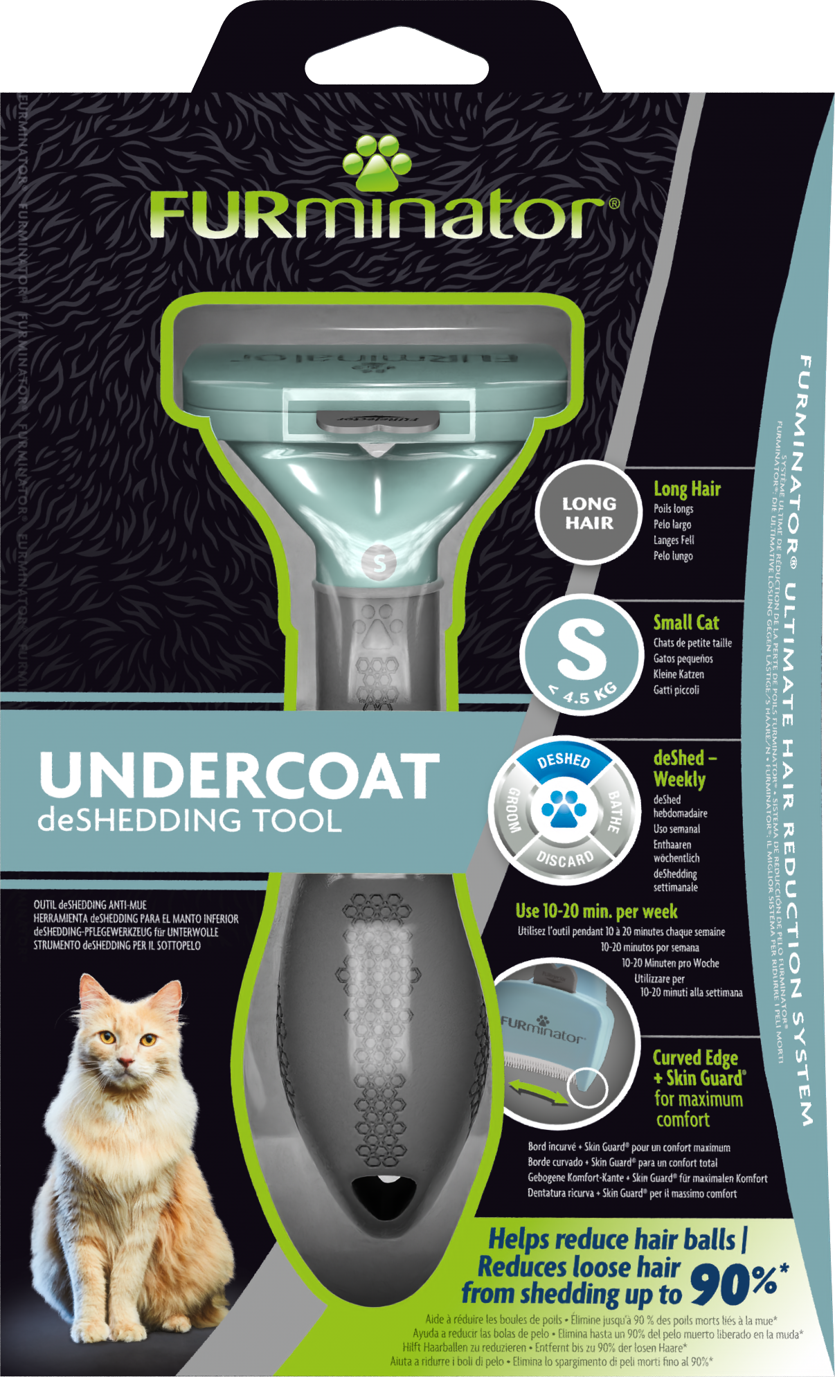 Furminator Undercoat Sml Long Hair Cat