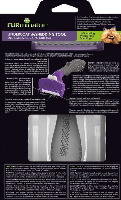 Furminator Undercoat M/L Short Hair Cat