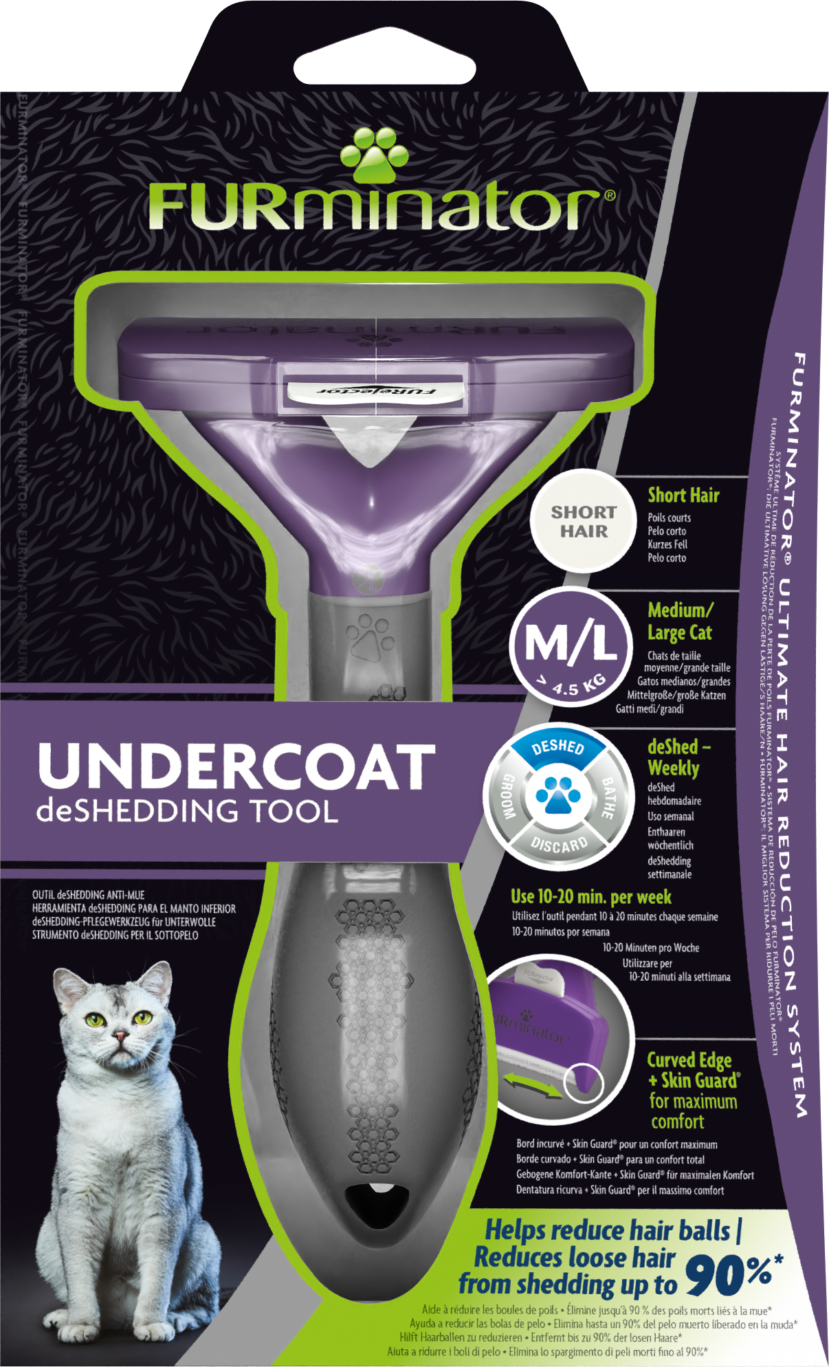 Furminator Undercoat M/L Short Hair Cat
