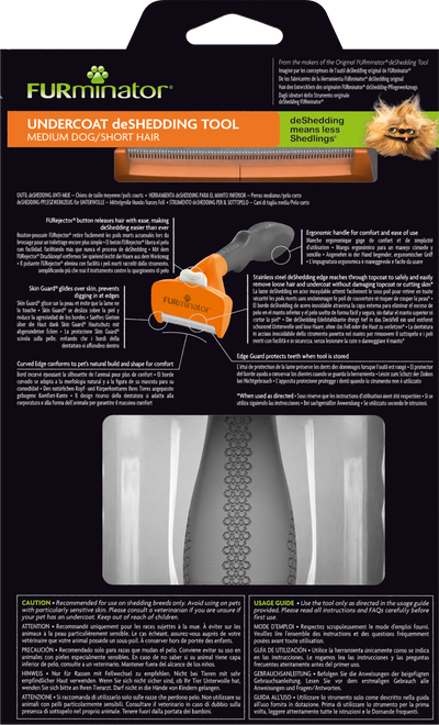 Furminator Undercoat Med Short Hair Dog