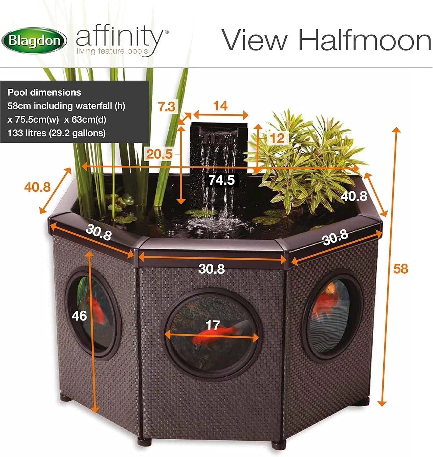 Blagdon Affinity View Half Moon Pond (Inpond 5-in-1 3000 UVC included)