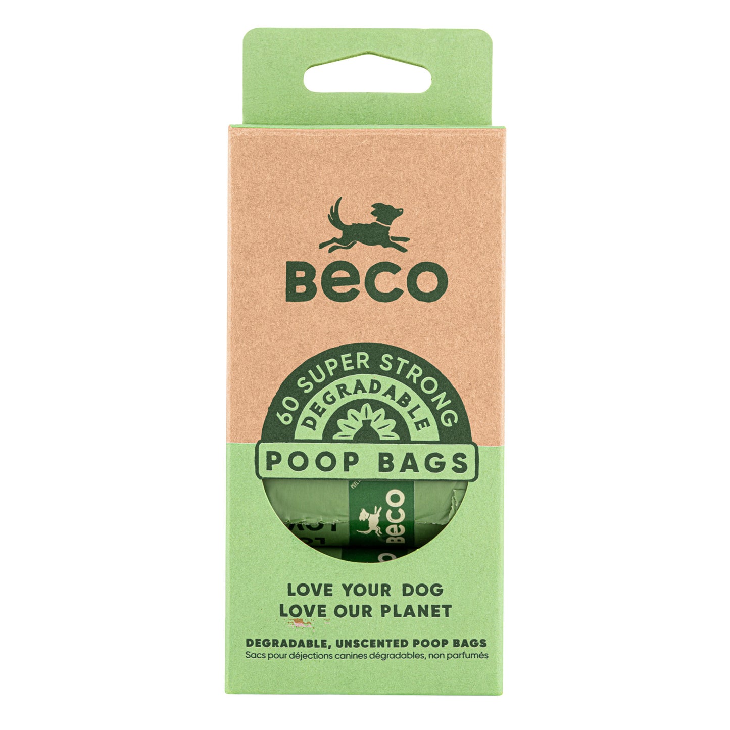 Beco Poop Bags Unscented 60pk