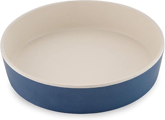 Beco Printed Bamboo Cat Bowl Midnight Blue