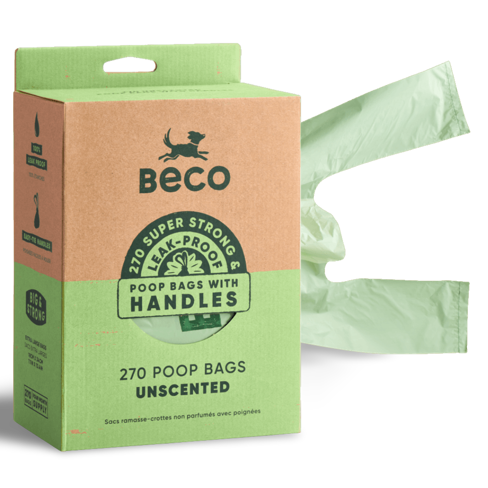 Beco Poop Bags Unscented with Handles 270pk