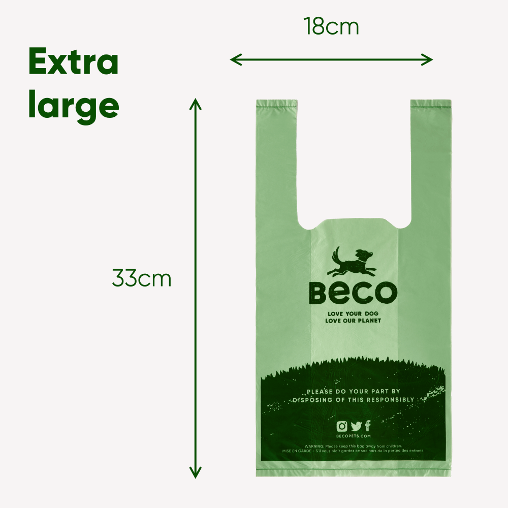 Beco Poop Bags Unscented with Handles 270pk