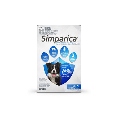 Simparica 40mg 10.1 - 20kg (Blue) 3 Pack