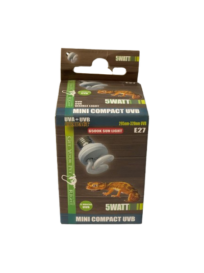 Get Your Pet Right UVA UVB Mini Compact 5watt 6500K Sunlight