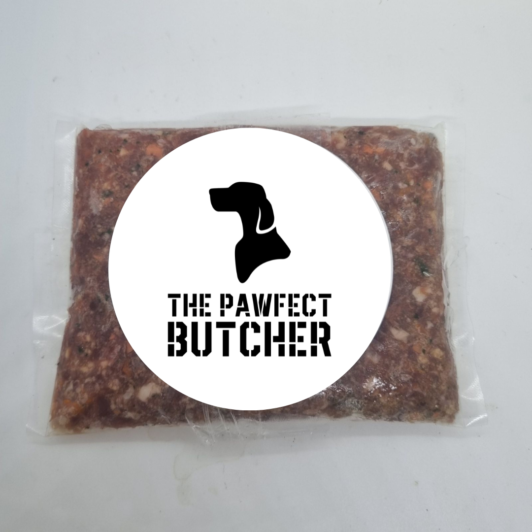 The Pawfect Butcher Goat & Duck blend (1.5kg boxes in 6x 250g portions)
