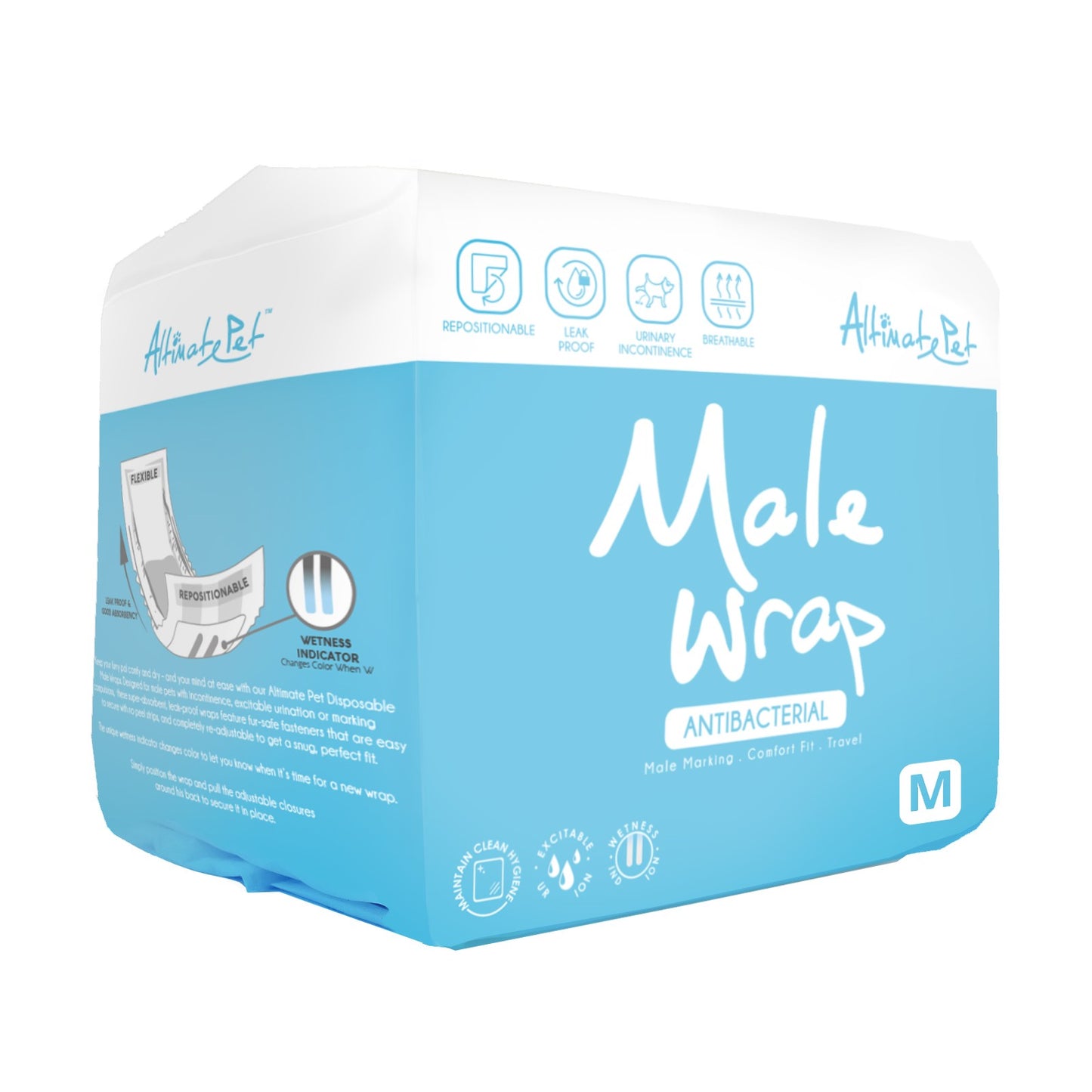 Altimate Pet Male Wraps Medium 500x205mm (9)