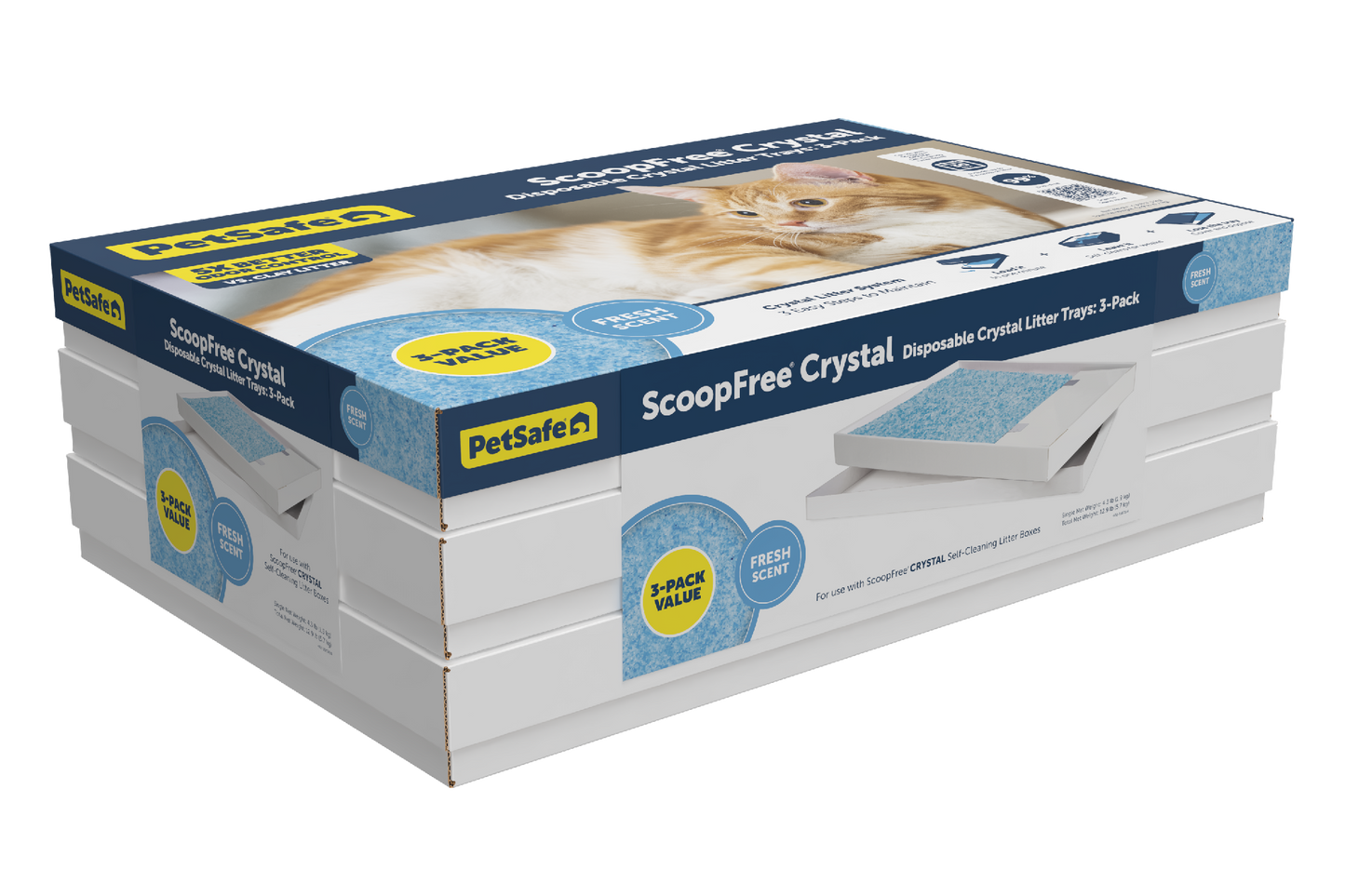 Scoopfree Litter Tray Blue 3Pk Bundle