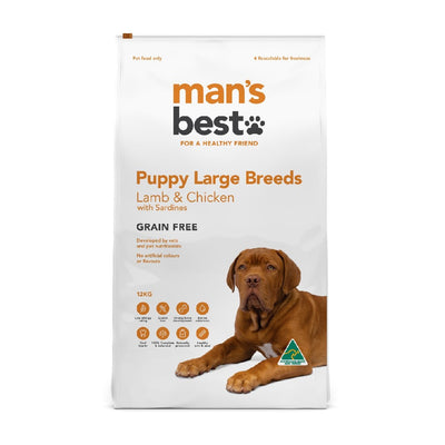Man's Best Puppy Large Breed Lamb & Chicken 12kg