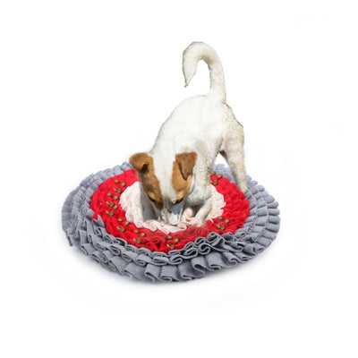 Snuffle Play & Treat Round Fluffy Mat