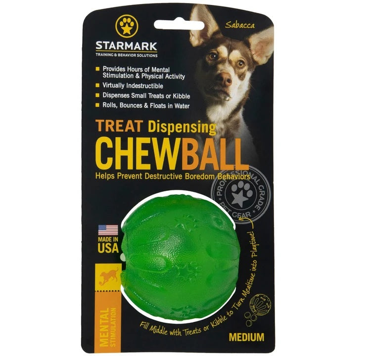 Treat Dispensing Chew Ball Med