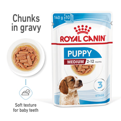 Royal Canin Dog Medium Puppy 140g Pouch