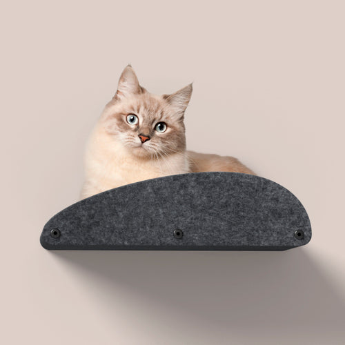 Pryde Pets Cat Climber Long Shelf Facade Add-On Charcoal