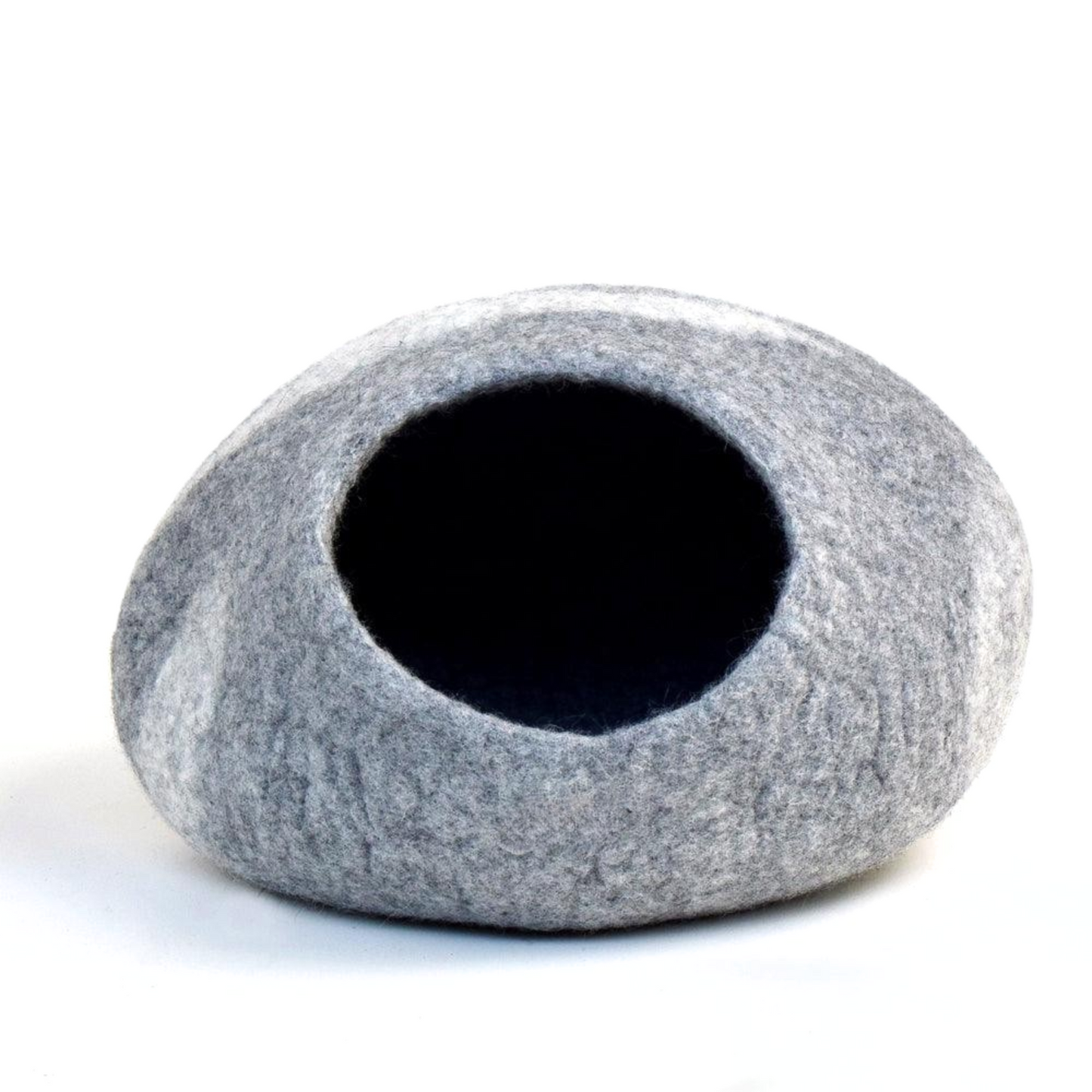 Pryde Pets Handmade Felt Cat Cave Light Grey