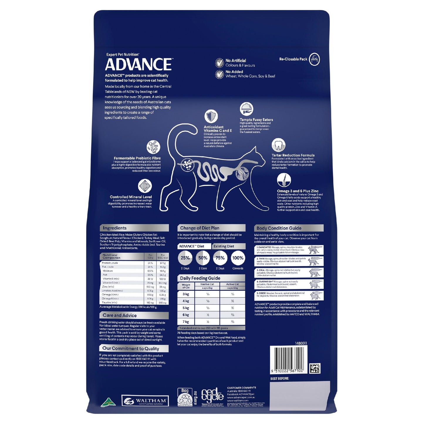 Advance Cat Total Wellness Chicken 3Kg