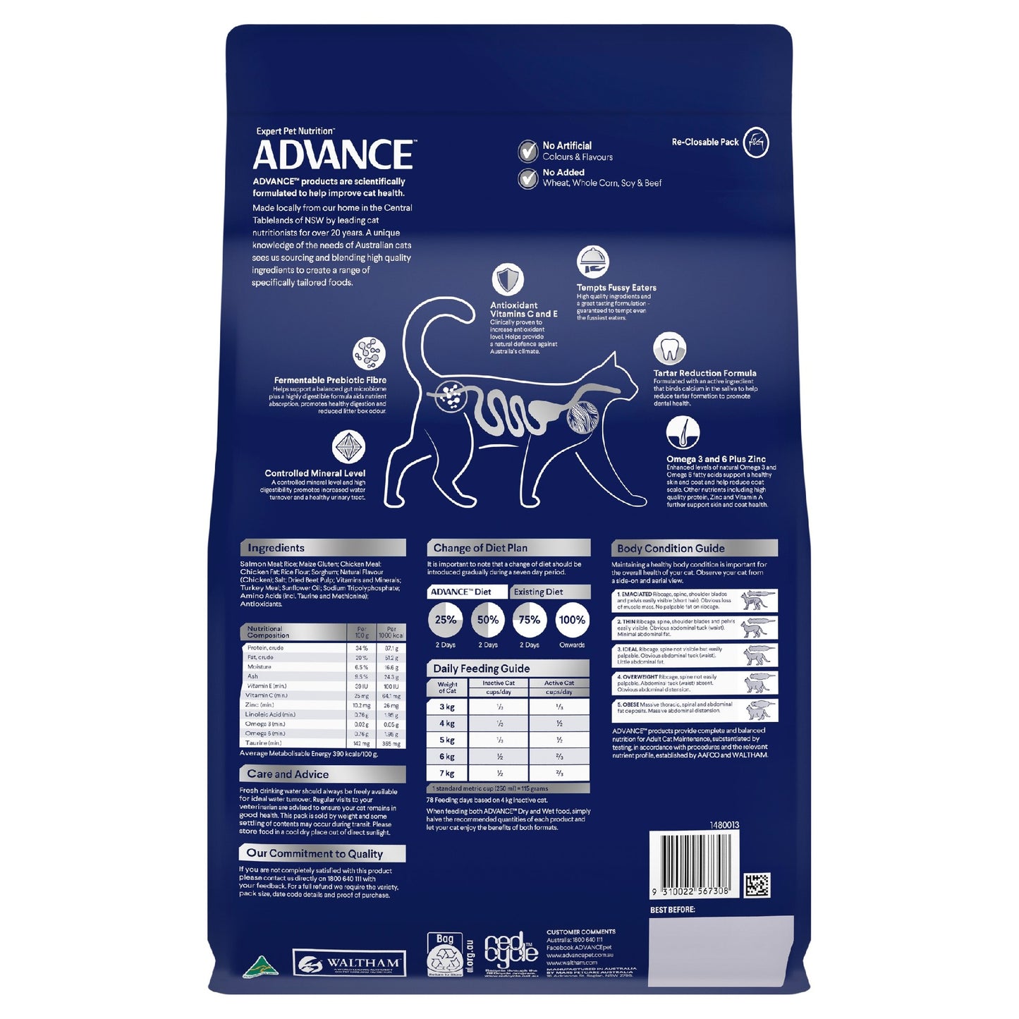 Advance Cat Total Wellness Fish 3Kg