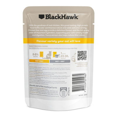 Black Hawk Cat Adult Chicken 85G Pouch