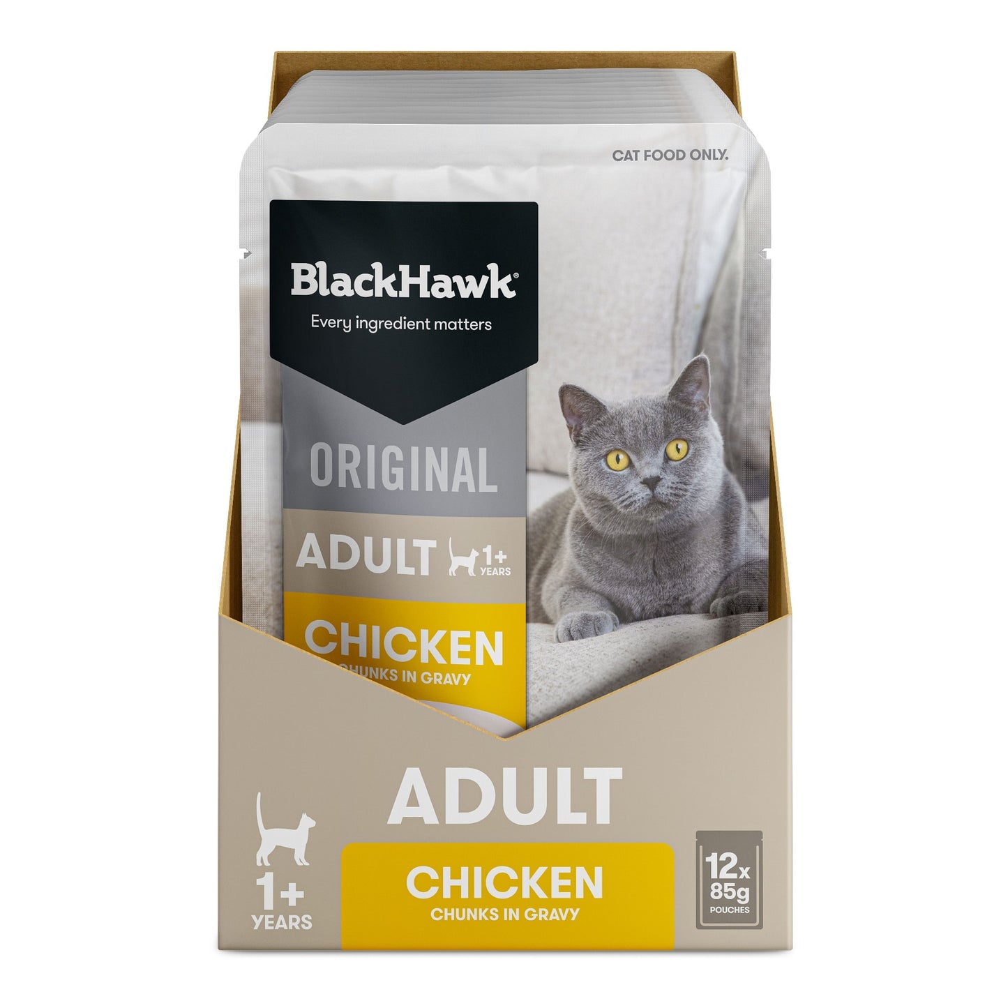 Black Hawk Cat Adult Chicken 85G Pouch