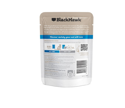 Black Hawk Adult Cat Chicken & Seafood 85g Pouch