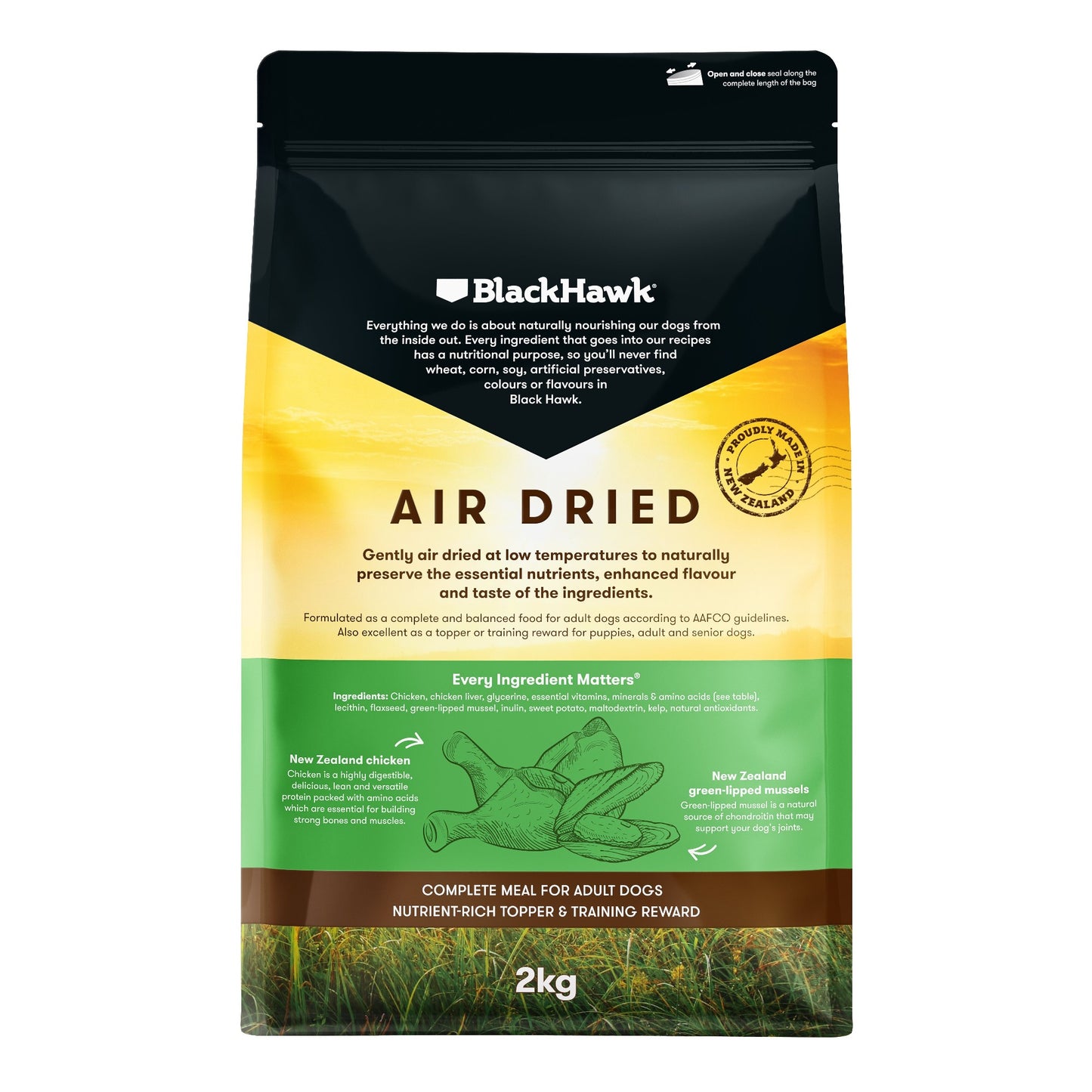 Black Hawk Air Dried Chicken 2Kg
