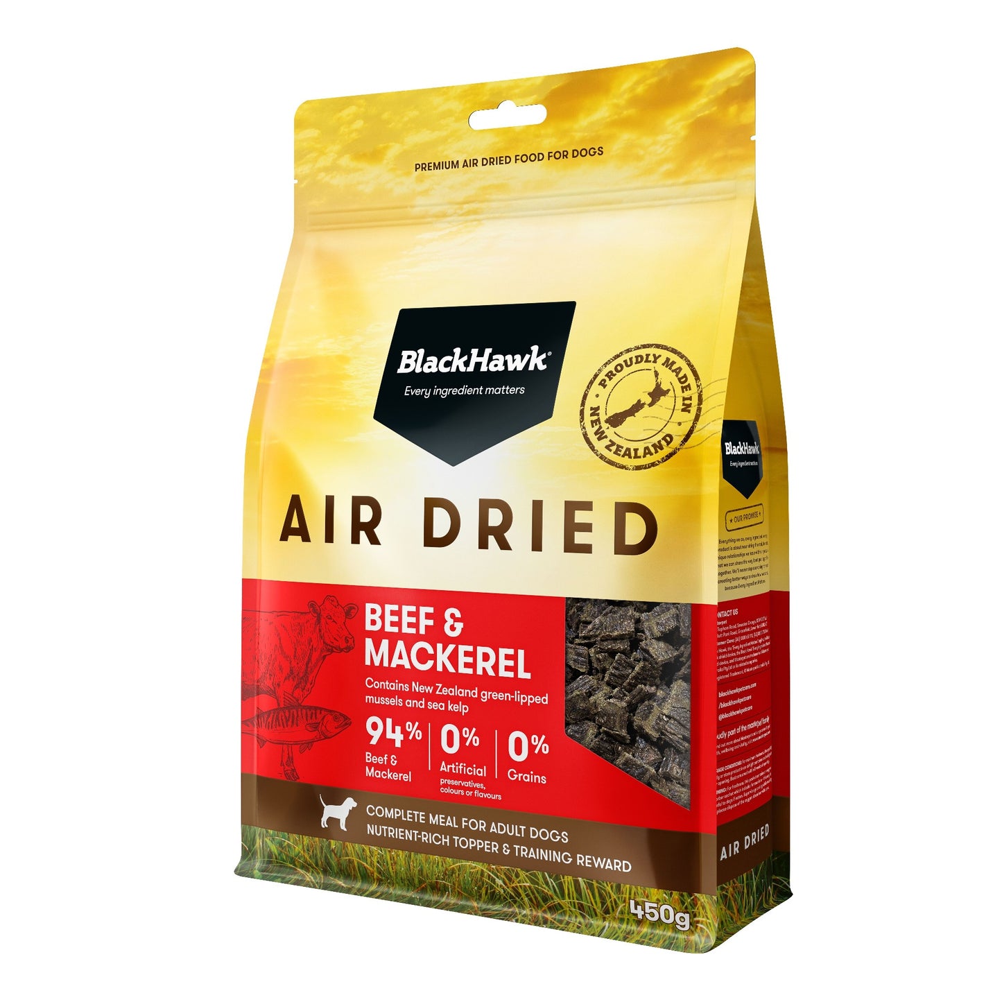 Black Hawk Air Dried Beef & Mackerel 450G