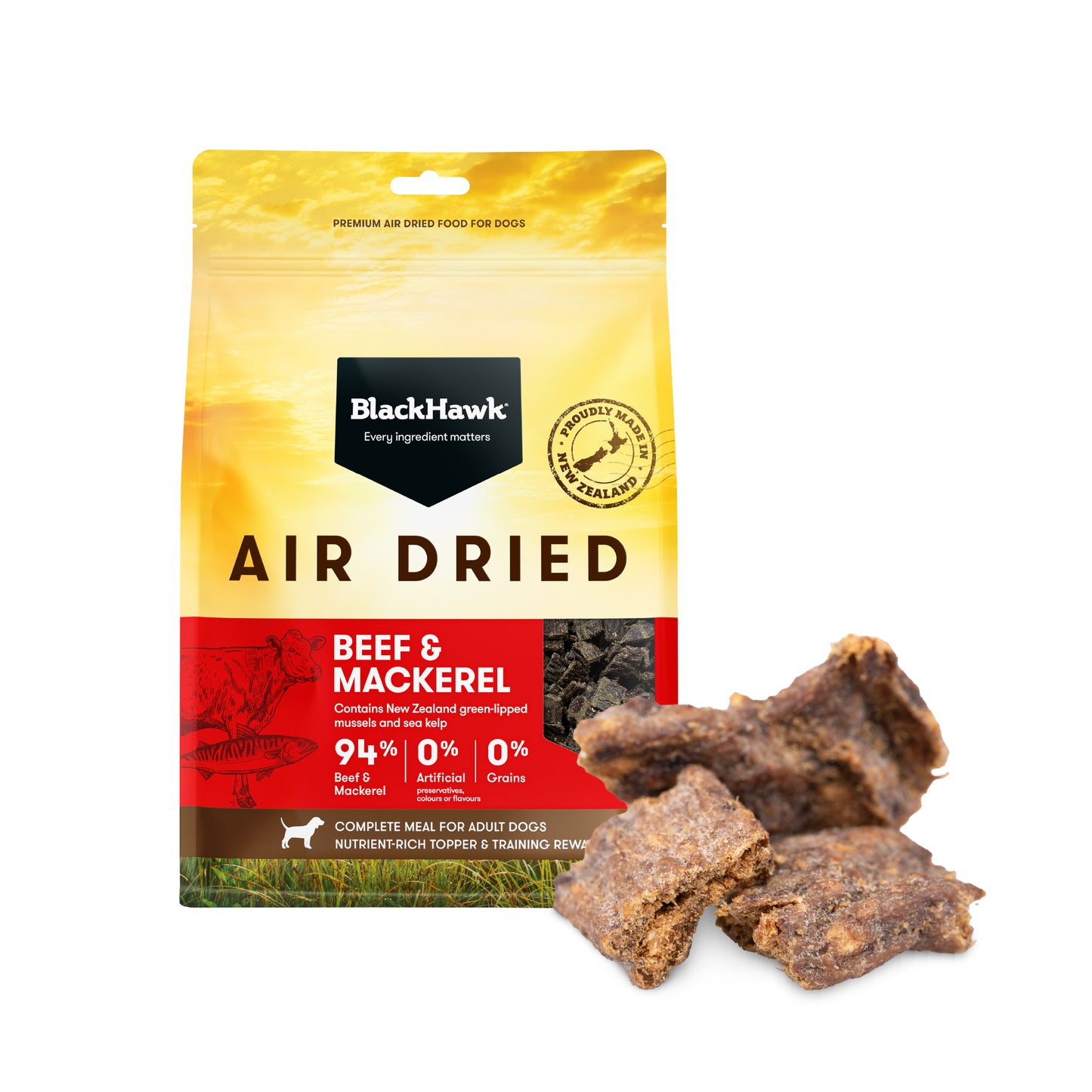 Black Hawk Air Dried Beef & Mackerel 450G