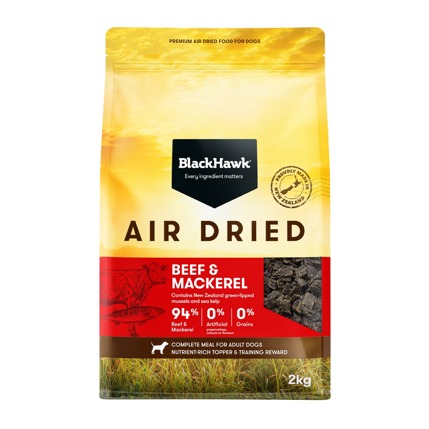 Black Hawk Air Dried Beef & Mackerel 2Kg
