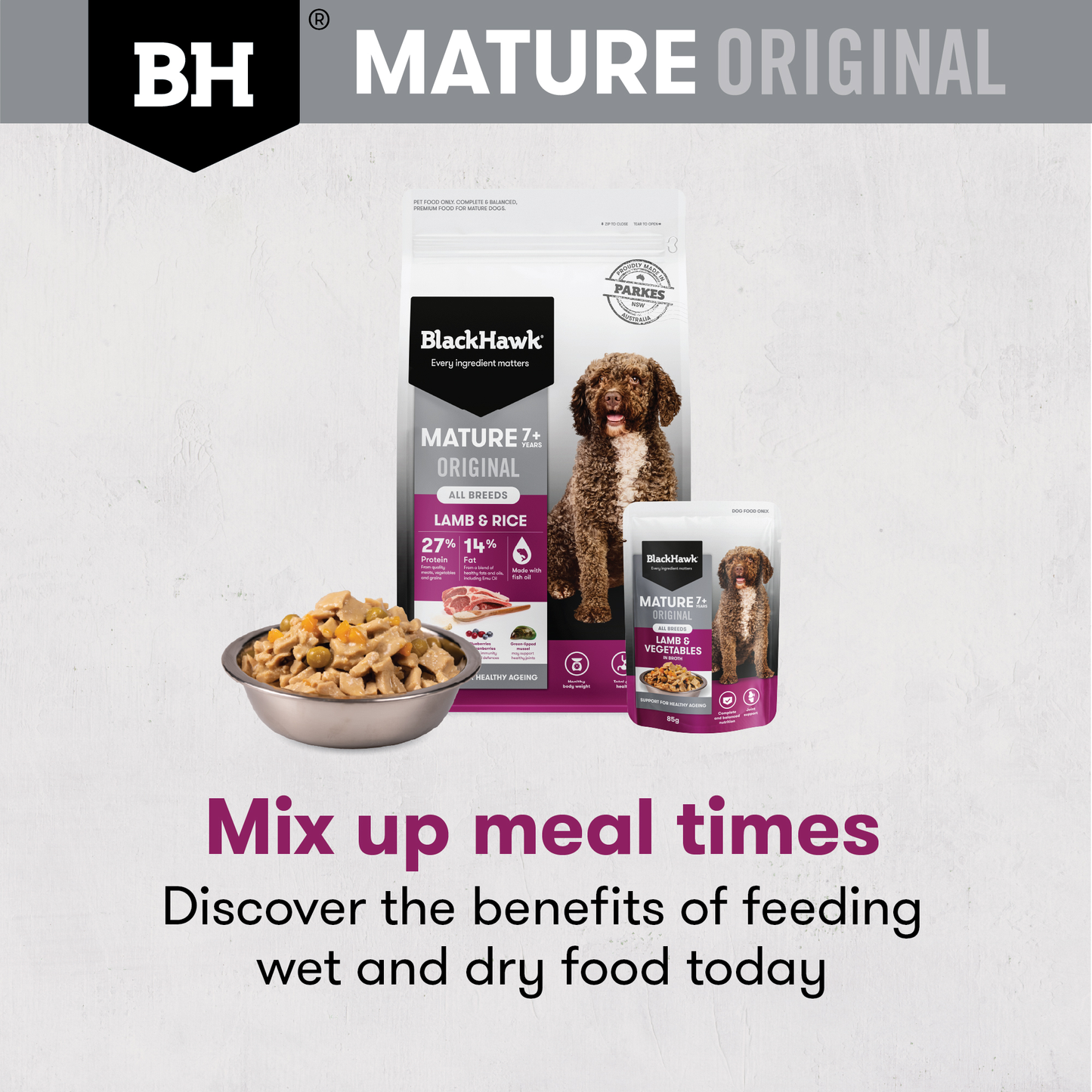 Black Hawk Original Mature Lamb & Vegetables 85g