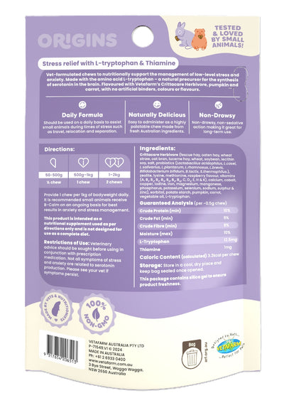 Vetafarm B-Calm Chews 60'S