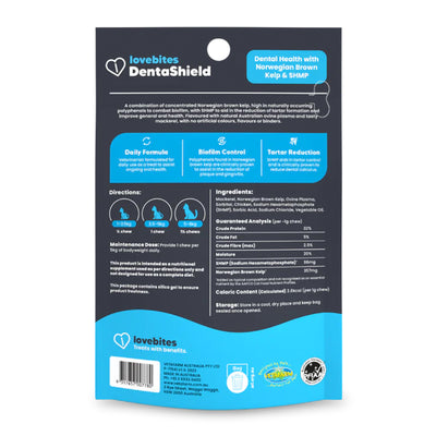 Vetafarm Lovebites Dentashield for cats 60pack