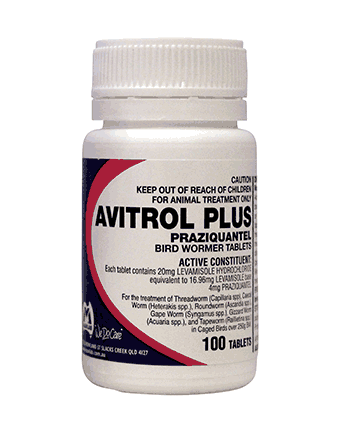 Avitrol Plus Wormer Tablets 100 pack