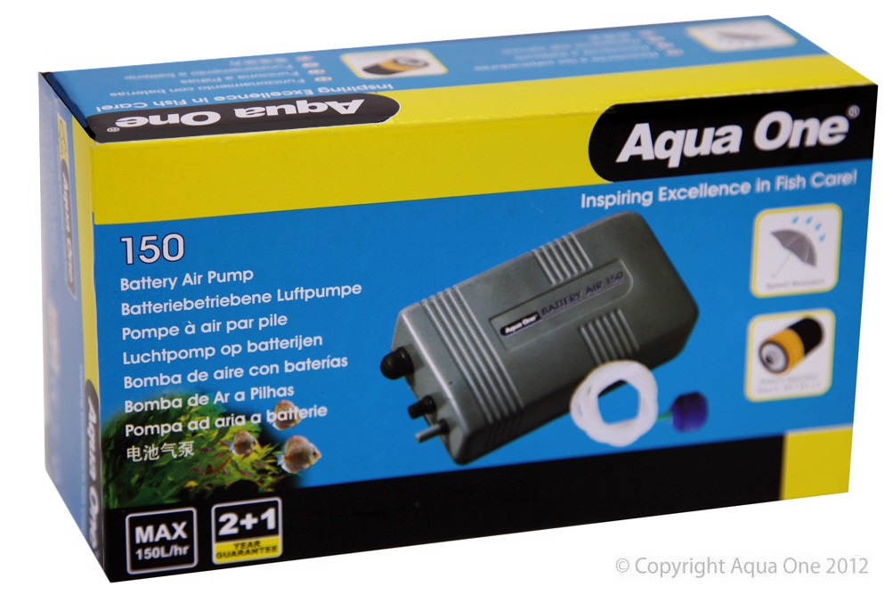 Aqua One Battery Air 150 Air Pump Splash Resistant 150L/Ph