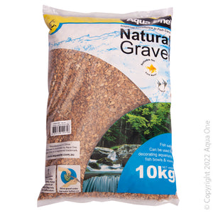 Aqua One Natural Gravel Layered Brown 10Kg *Available Instore or Local Delivery Only*