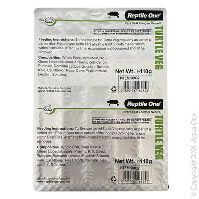 Reptile One Turtle Veg 110G ( Available in store or Click and Collect only)