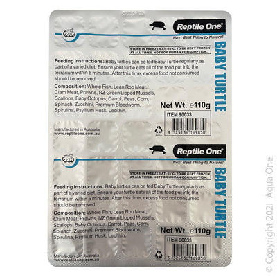 Reptile One Baby Turtle 110G ( Available in store or Click and Collect only)