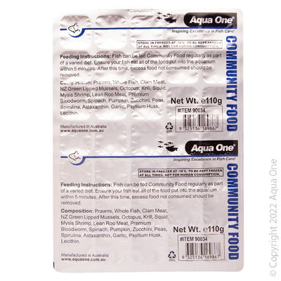 Aqua One Community Food 110G ( Available in store or Click and Collect only)