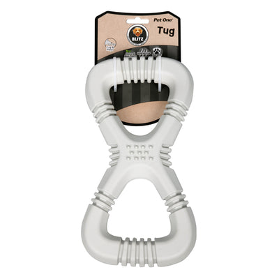 Dog Toy Blitz Rubber Tug Grey L